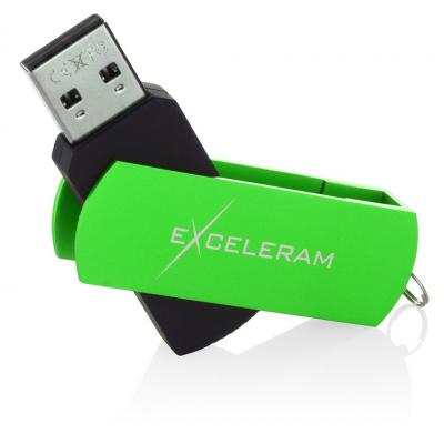 USB флеш накопичувач eXceleram 64GB P2 Series Green/Black USB 2.0 (EXP2U2GRB64)