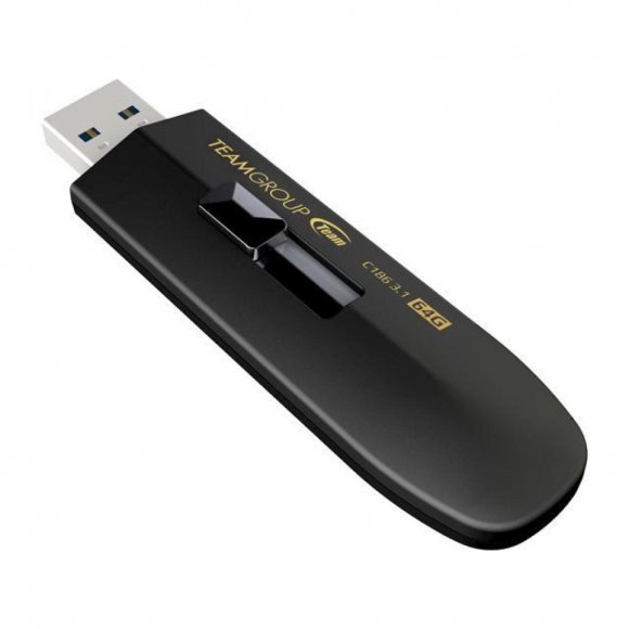 USB флеш накопичувач Team 64GB C186 Black USB 3.0 (TC186364GB01)