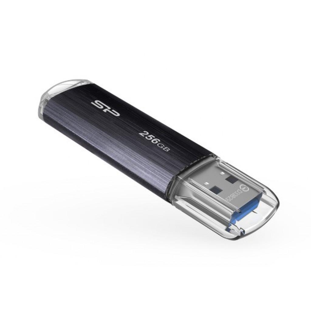 USB флеш накопичувач Silicon Power 256GB Blaze b02 Black USB 3.0 (SP256GBUF3B02V1K)