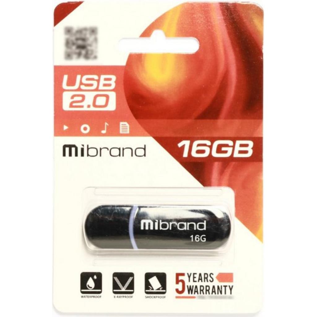 USB флеш накопичувач Mibrand 16GB Panther Black USB 2.0 (MI2.0/PA16P2B)