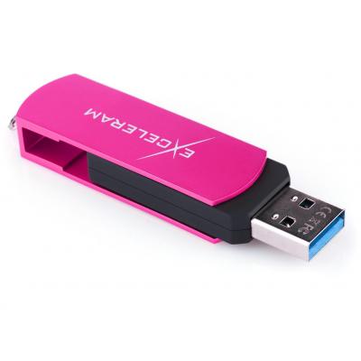 USB флеш накопичувач eXceleram 16GB P2 Series Rose/Black USB 3.1 Gen 1 (EXP2U3ROB16)