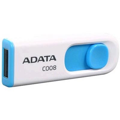 USB флеш накопичувач ADATA 64GB C008 White+Blue USB 2.0 (AC008-64G-RWE)