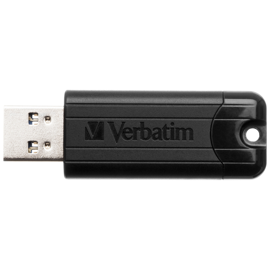 USB флеш накопичувач Verbatim 16GB PinStripe Black USB 3.2 (49316)