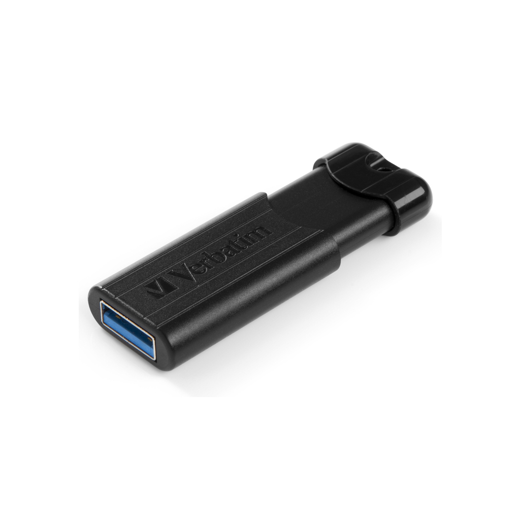 USB флеш накопичувач Verbatim 16GB PinStripe Black USB 3.2 (49316)