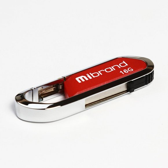 USB флеш накопичувач Mibrand 16GB Aligator Red USB 2.0 (MI2.0/AL16U7DR)