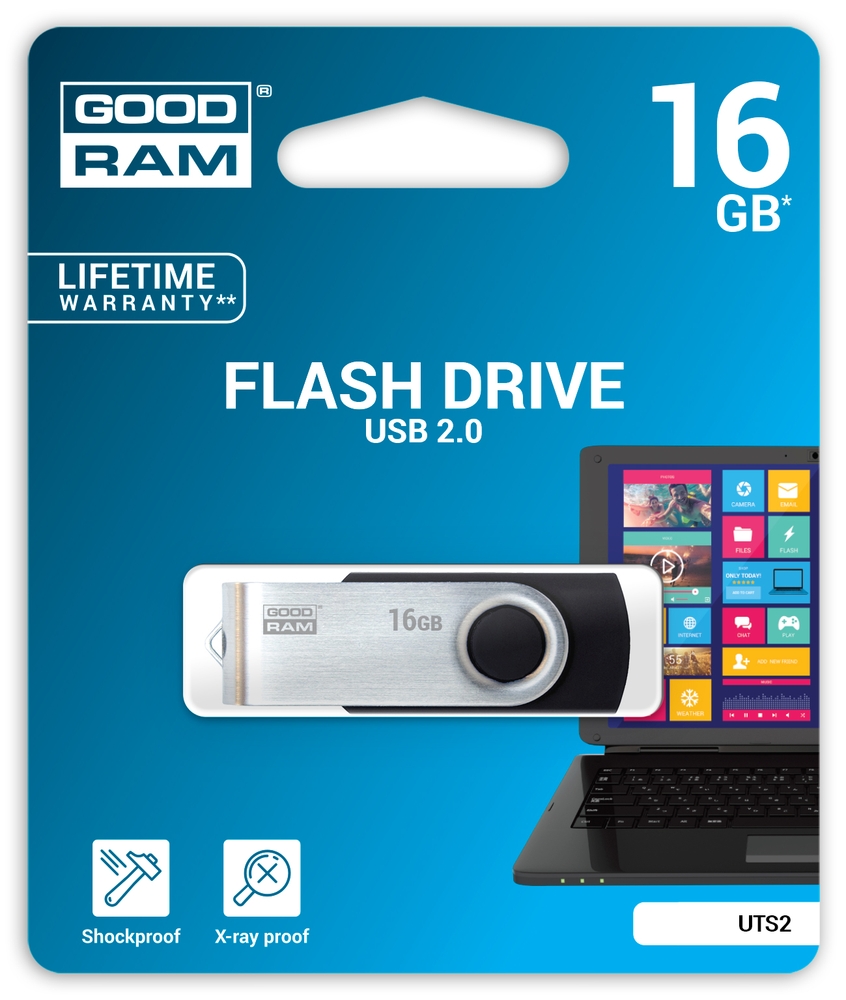 Flash Drive Goodram Twister 16GB (UTS2-0160K0R11) 