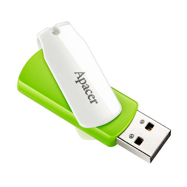 Flash Drive Apacer AH335 16GB (AP16GAH335G-1) Green/White