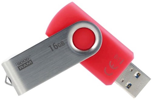 Flash Drive Goodram UTS3 Twister 16GB USB 3.0 (UTS3-0160R0R11) Red