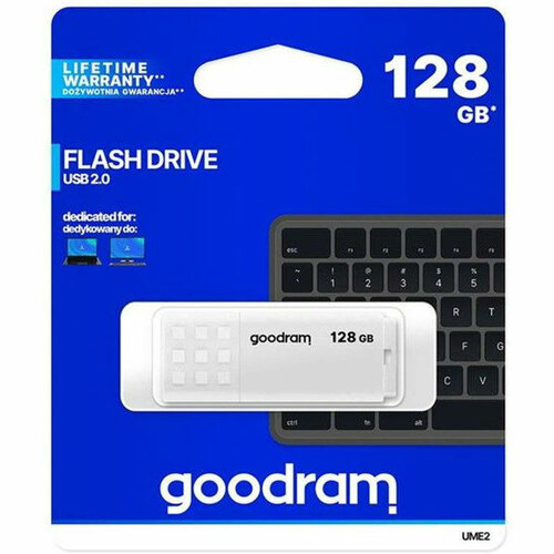 Flash Drive Goodram UME2 128GB (UME2-1280W0R11) White