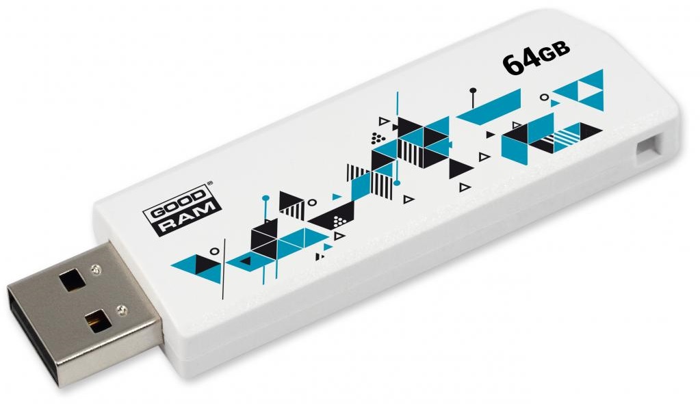 Flash Drive Goodram UCL2 Cl!ck 64GB (UCL2-0640W0R11) White