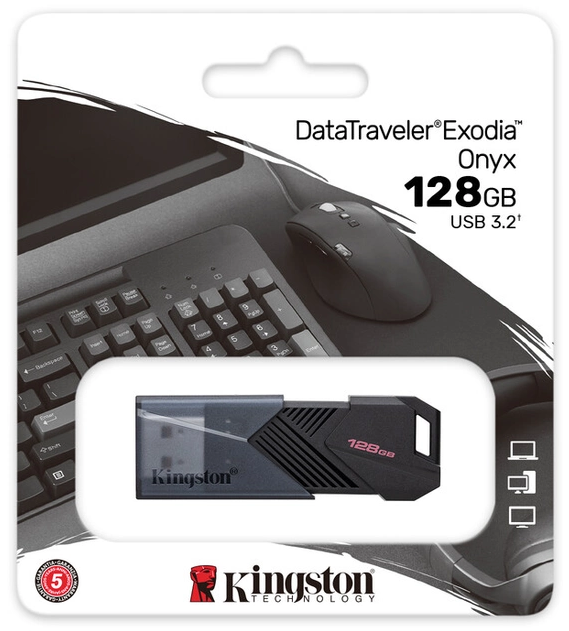 Flash Drive Kingston DT Exodia ONYX 128GB USB 3.2