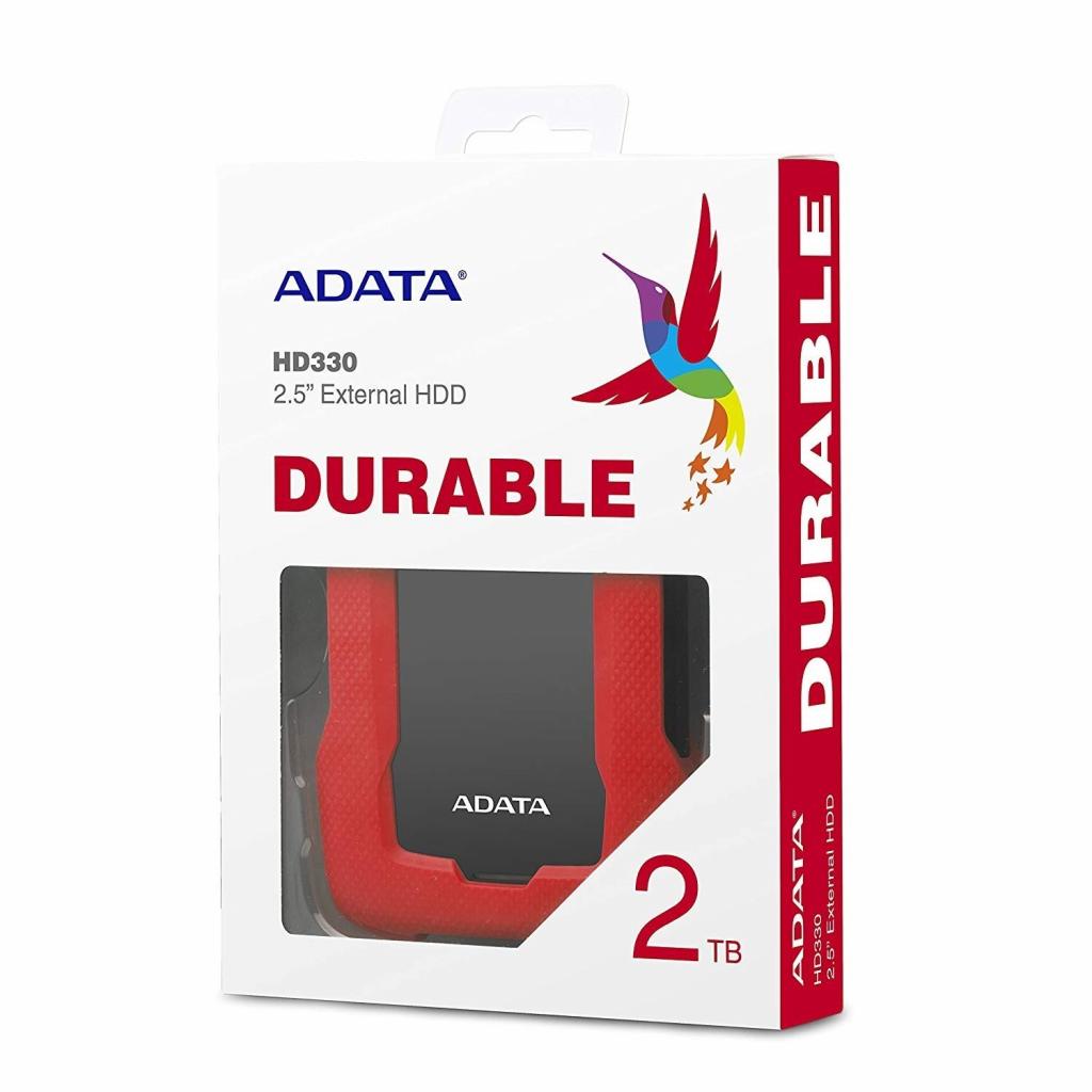 Зовнішній жорсткий диск 2.5" 2TB ADATA (AHD330-2TU31-CRD)