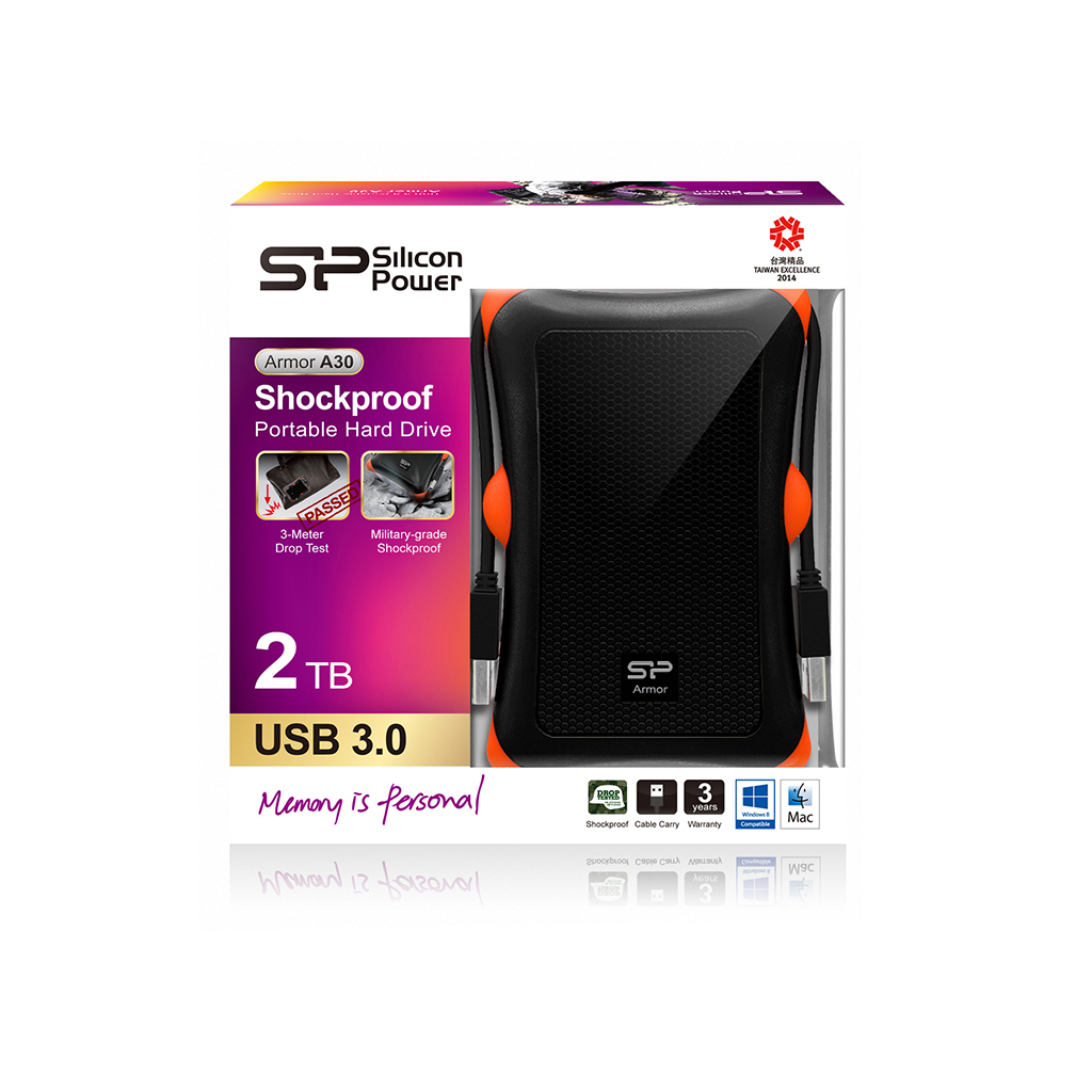 Зовнішній жорсткий диск 2.5" 2TB Silicon Power (SP020TBPHDA30S3K)