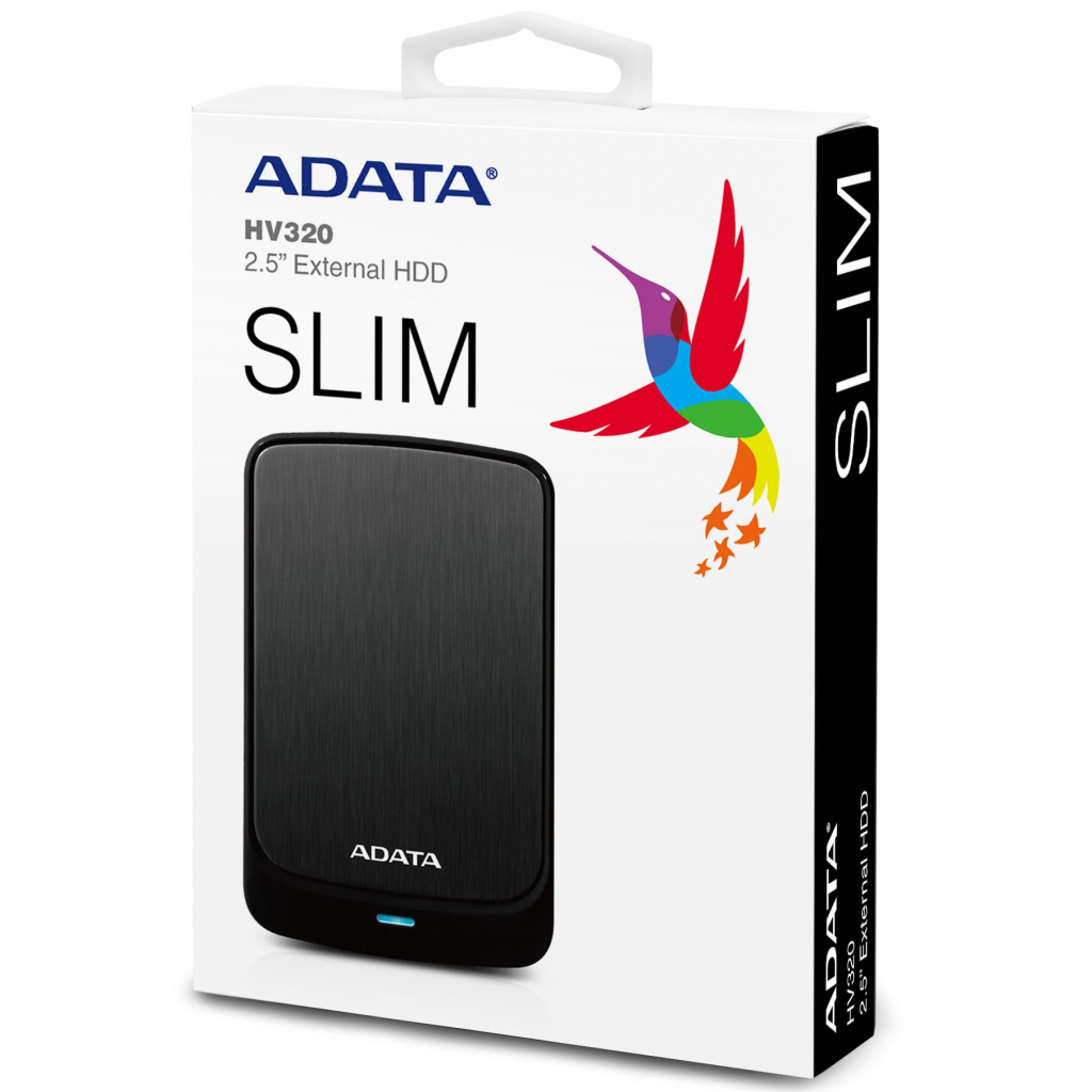 Зовнішній жорсткий диск 2.5" 2TB ADATA (AHV320-2TU31-CBK)