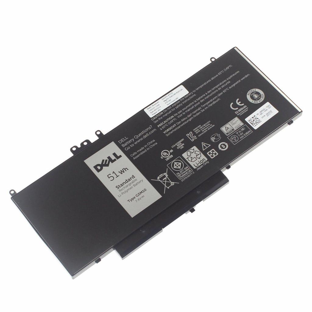 Акумулятор до ноутбука Dell Latitude E5550 G5M10, 6860mAh (51Wh), 6cell, 7.4V (A47175)