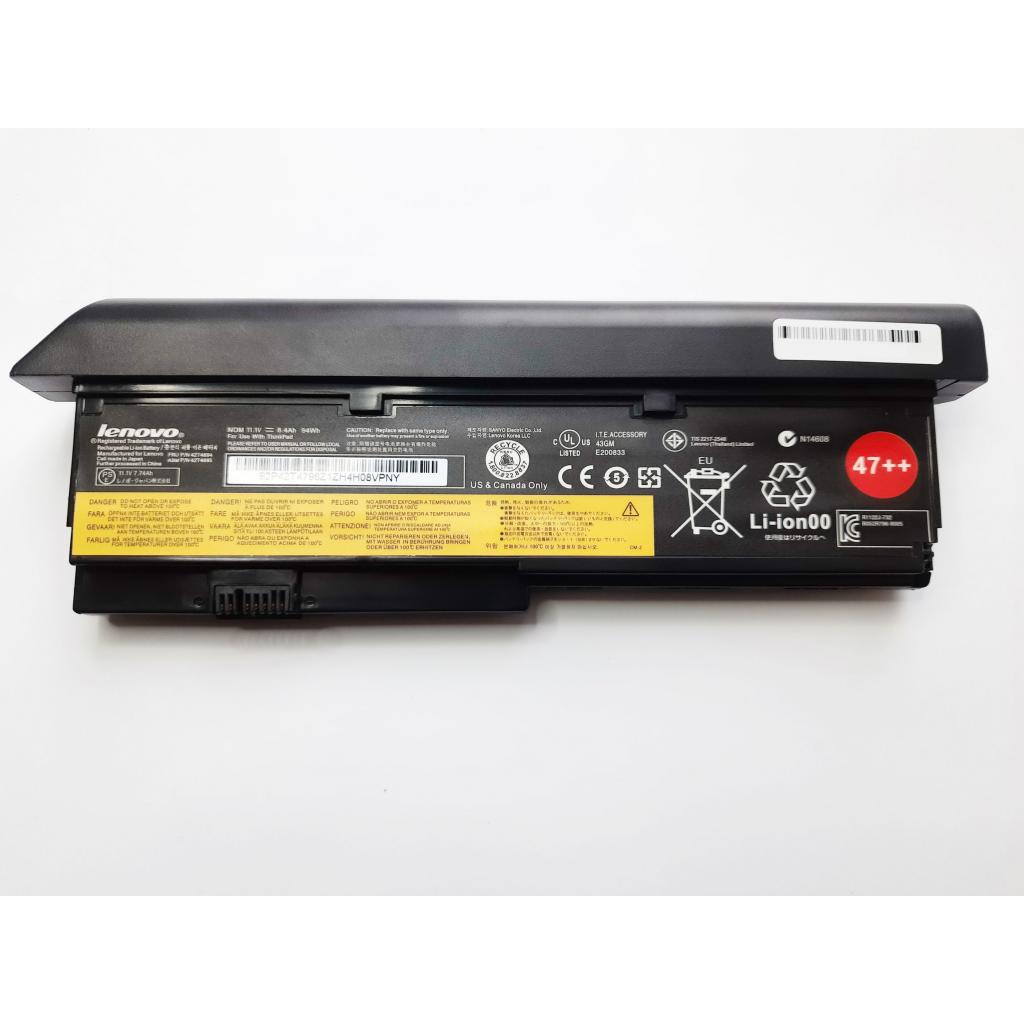 Акумулятор до ноутбука Lenovo ThinkPad X200, 8400mAh (94Wh), 9cell, 11.1V, Li-ion (A47617)