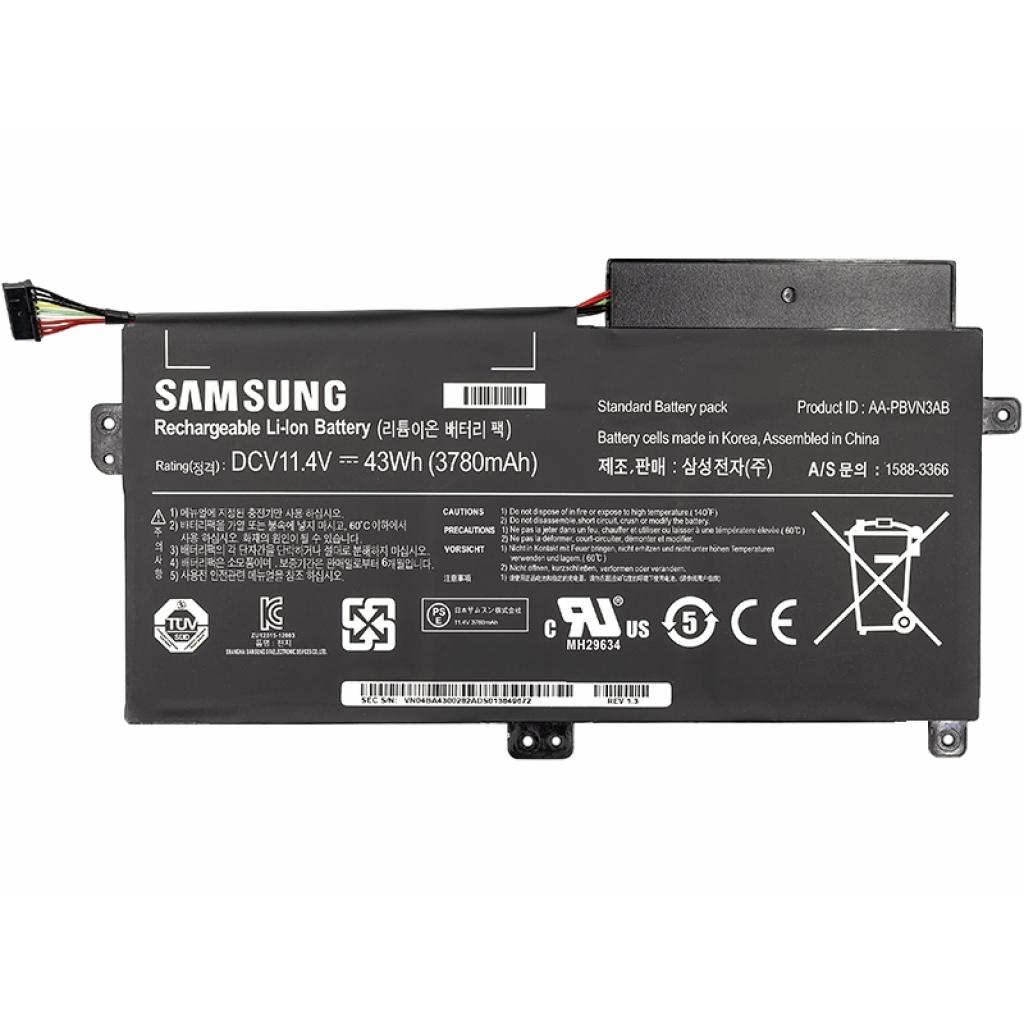 Акумулятор до ноутбука Samsung 370R (AA-PBVN3AB) 11.4V 43Wh PowerPlant (NB490080)