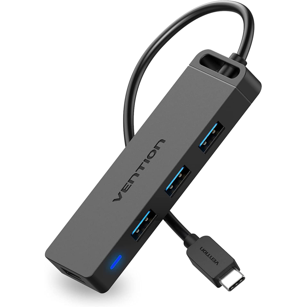 Концентратор Vention USB 3.1 Type-C to 4xUSB 3.0 active black (TGKBB)