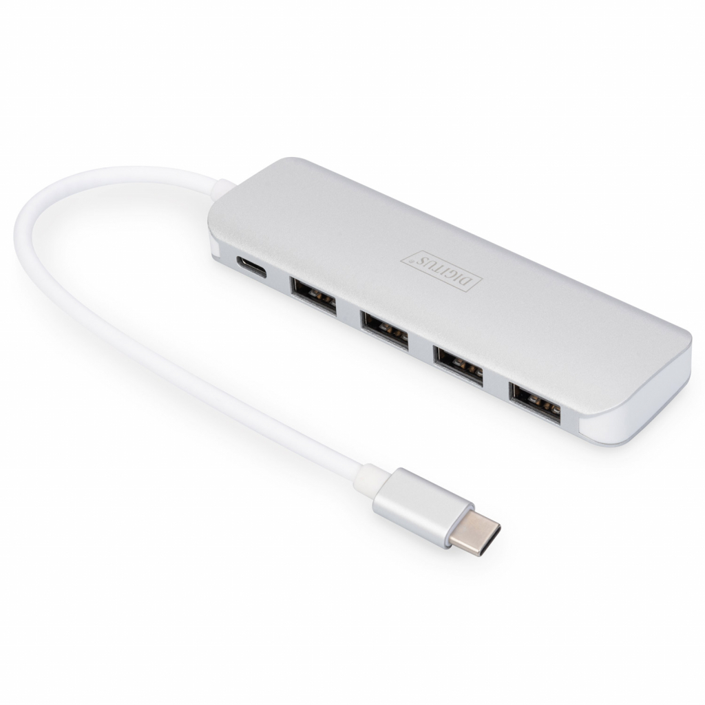 Концентратор Digitus USB Type-C, 4xUSB 3.0 (DA-70242-1)