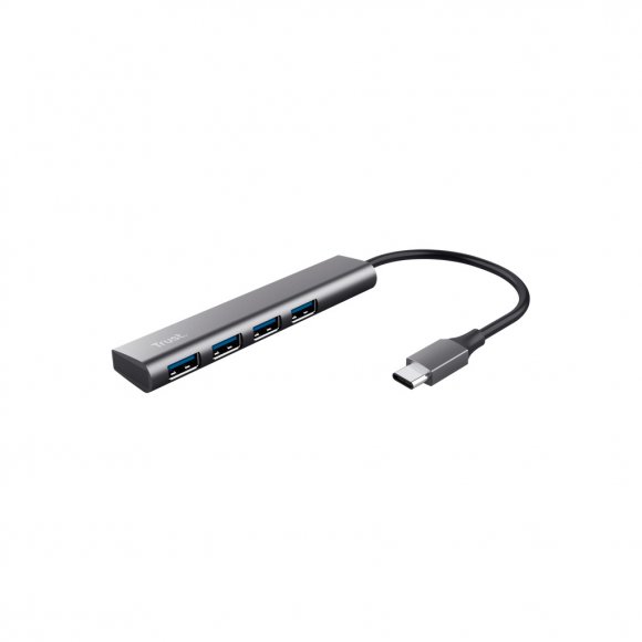 Концентратор Halyx Type-C to 4-Port USB-A 3.2 Grey Trust (24948_TRUST)