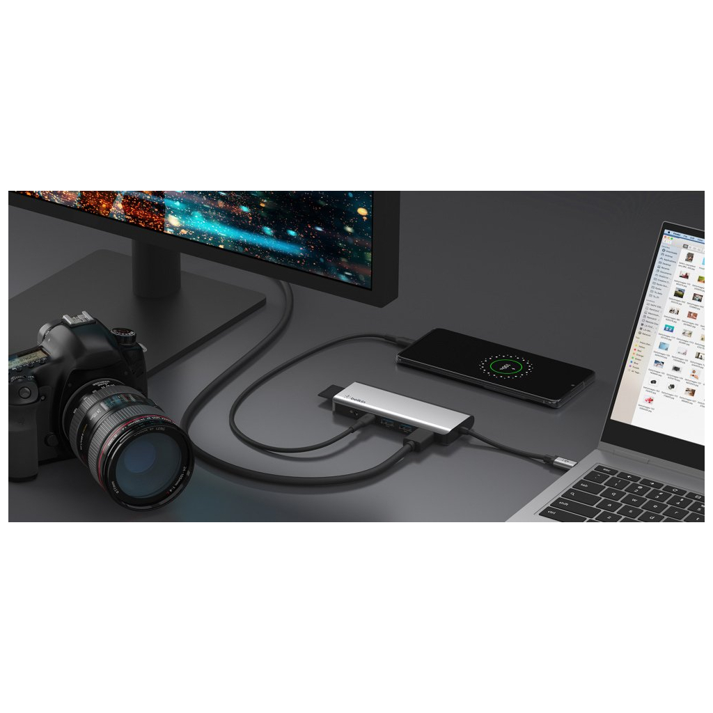 Концентратор Belkin USB-C 7-in-1 Multiport Dock (AVC009BTSGY)