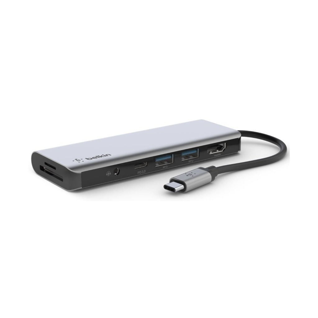 Концентратор Belkin USB-C 7-in-1 Multiport Dock (AVC009BTSGY)