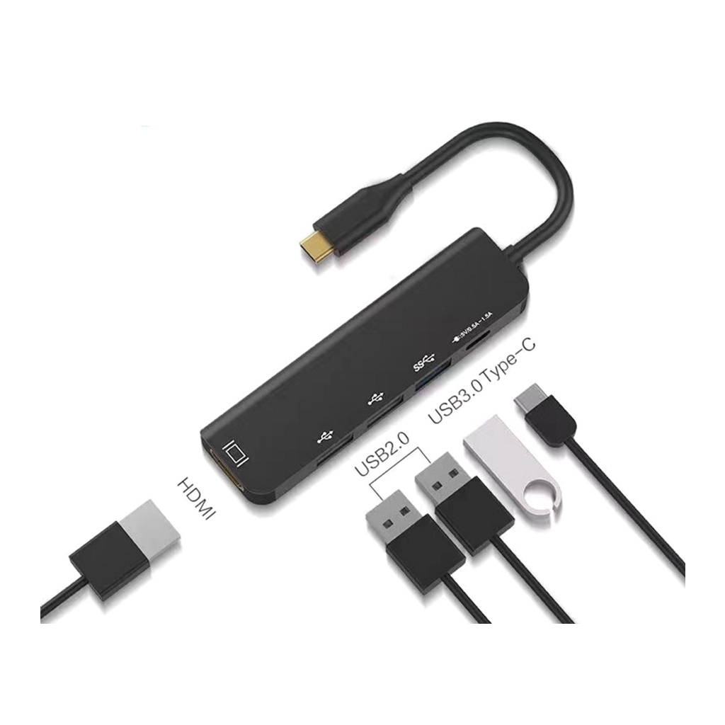 Концентратор XoKo AC-405 Type-C to HDMI+USB 3.0+USB 2.0+Type-C (XK-AC-405)