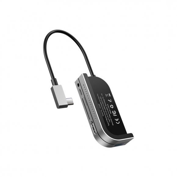 Концентратор Baseus USB3.1 Type-C to HDMI/USB 3.0x3/TF,SD/Type C PD/3.5mm (CAHUB-WJ0G)