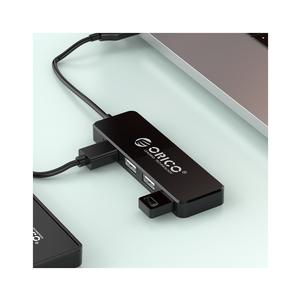 Концентратор Orico USB 2.0 4 port (FL01-BK-BP) (CA913237)