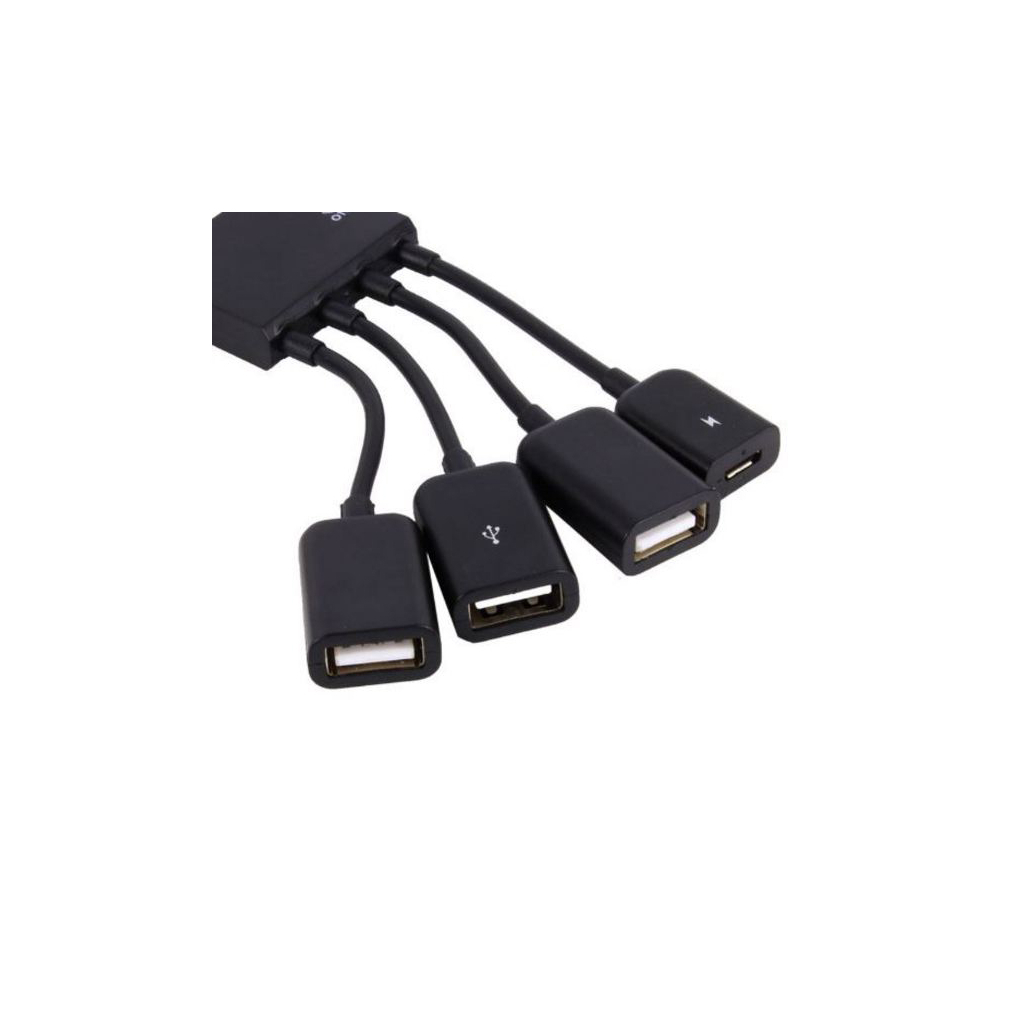 Концентратор Lapara LA-MicroUSB-OTG-HUB black