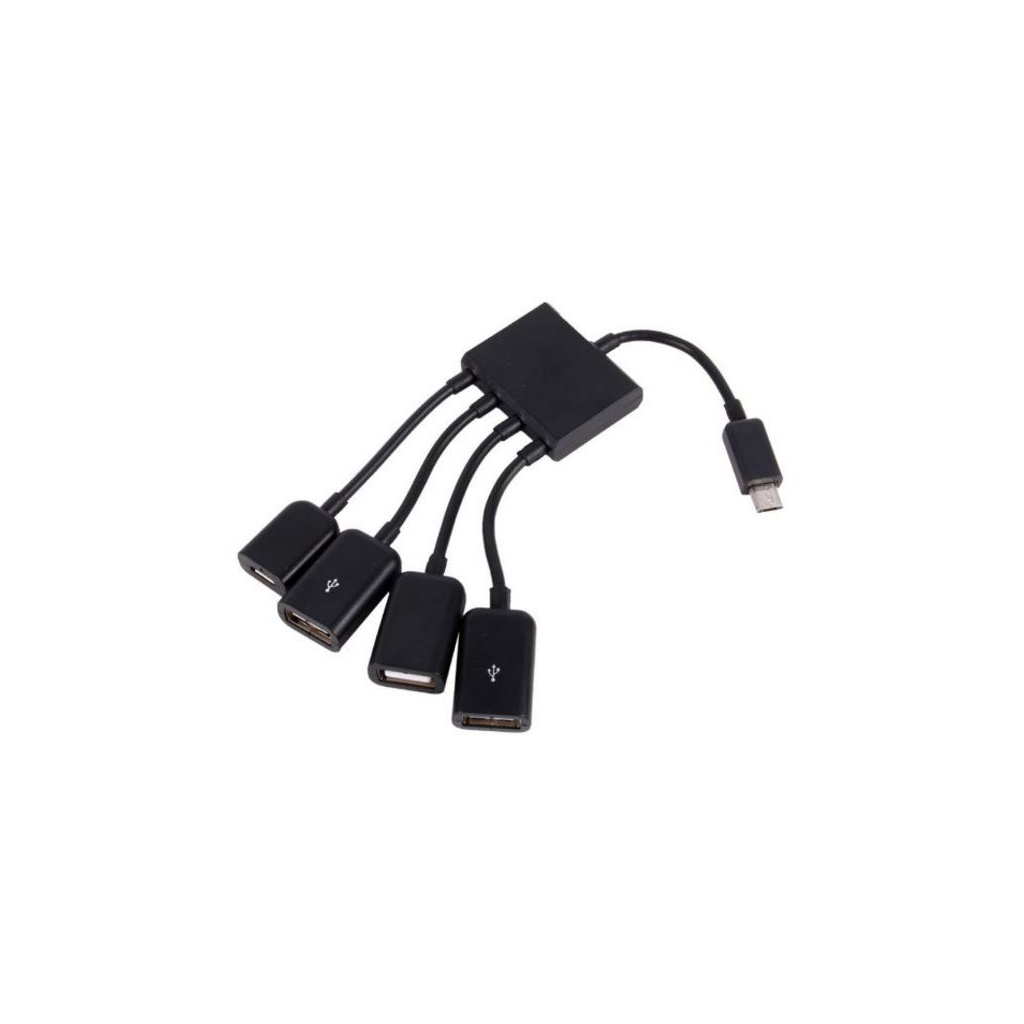 Концентратор Lapara LA-MicroUSB-OTG-HUB black