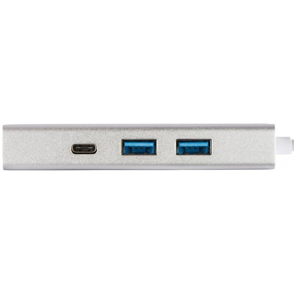 Концентратор Hama USB-C to 2x USB-A, USB-C, HDMI Aluminium Silver (00135756)