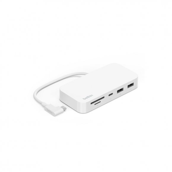 Порт-реплікатор Belkin USB-C 6 in 1 Ethernet Multiport Dock with Mount (INC011BTWH)