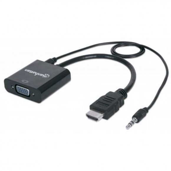 Перехідник HDMI M to VGA F Manhattan (151450)