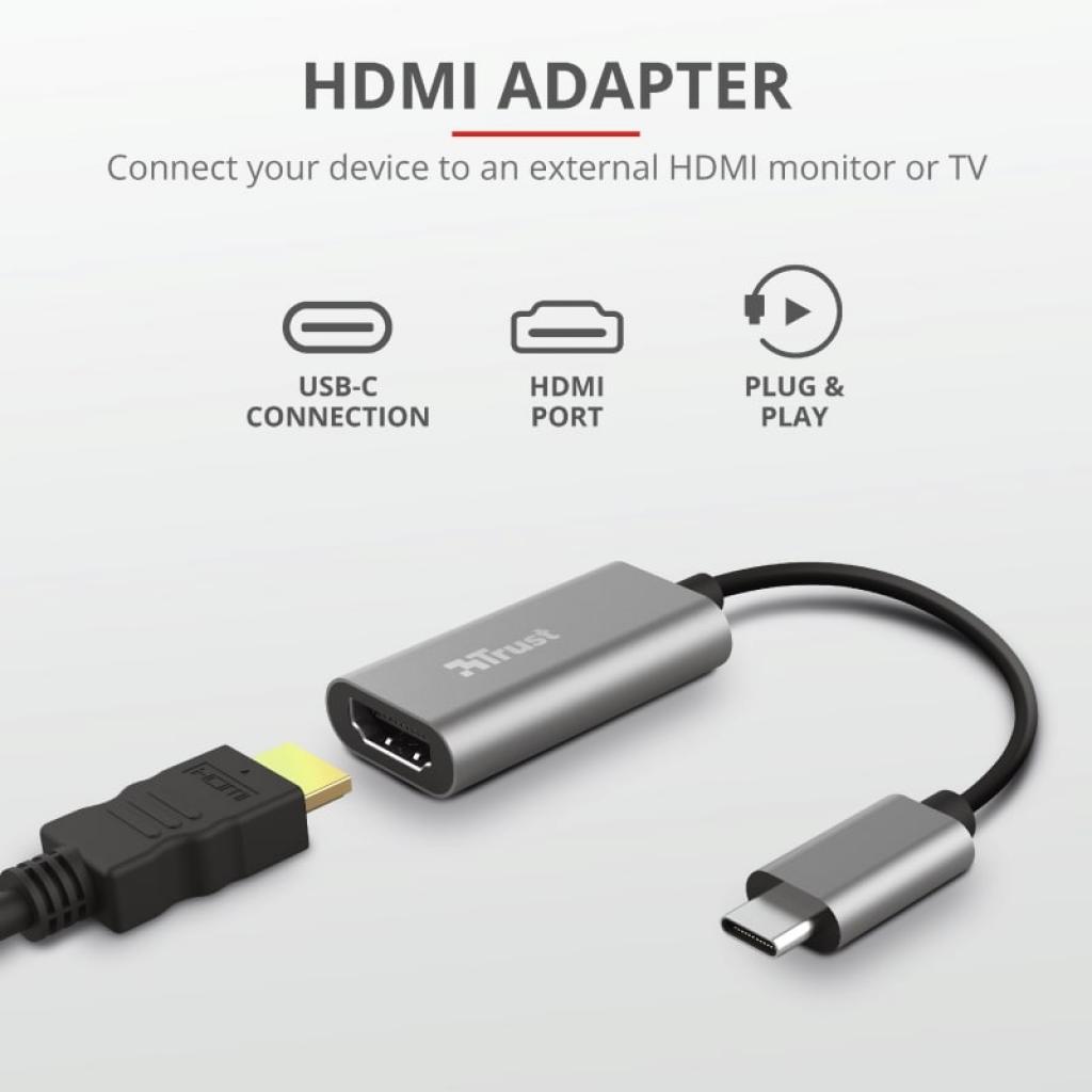 Перехідник Trust Dalyx USB-C to HDMI Adapter (23774_TRUST)