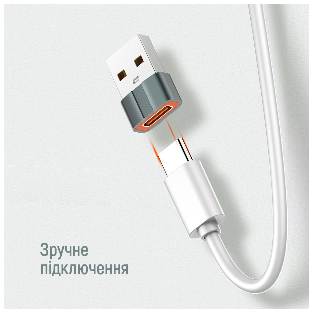 Перехідник USB-C to USB-A ColorWay (CW-AD-CA)