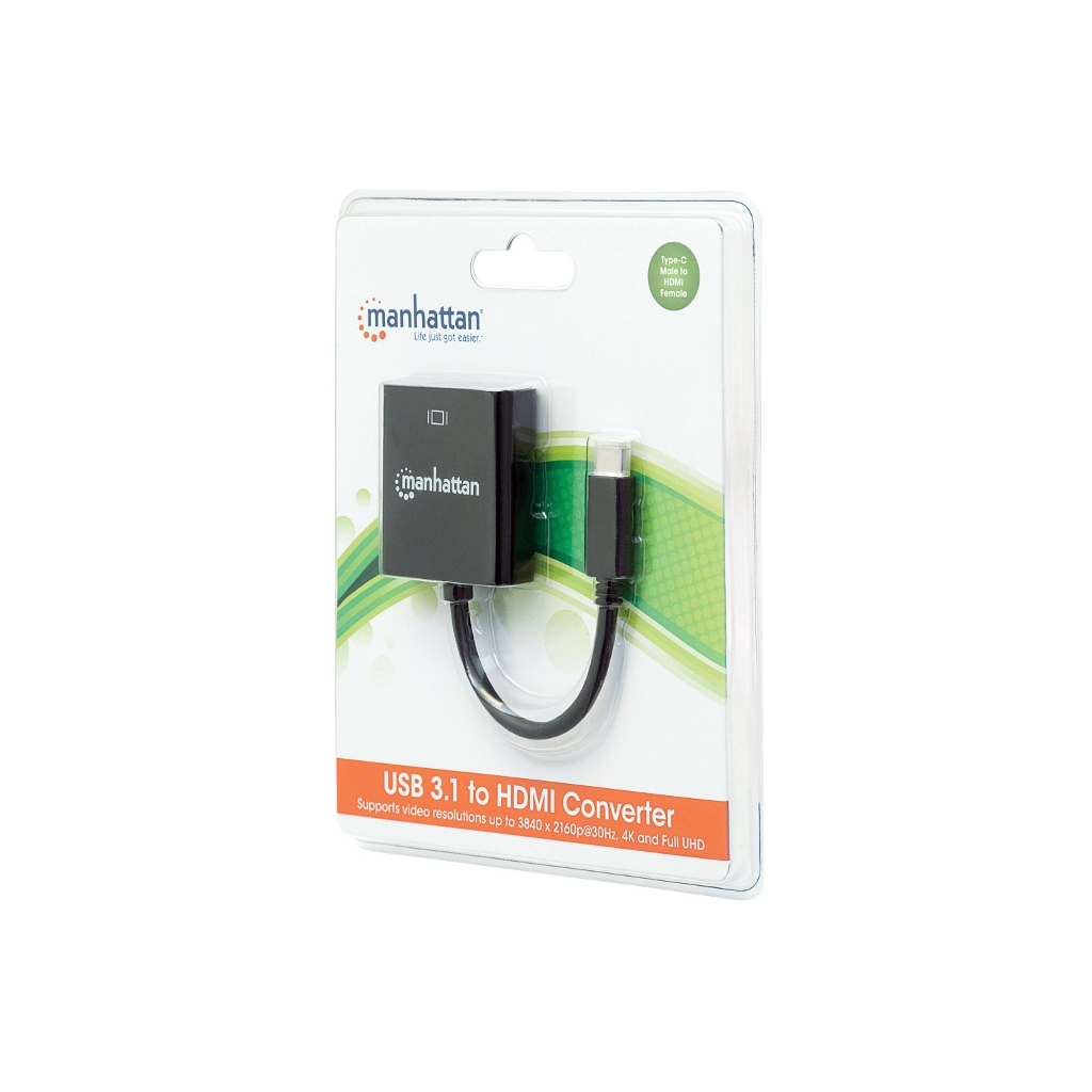 Перехідник USB3.1 Type-C to HDMI (F) Manhattan Intracom (151788)