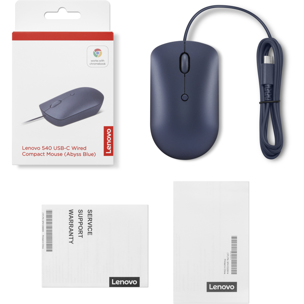 Мишка Lenovo 540 USB-C Wired Abyss Blue (GY51D20878)