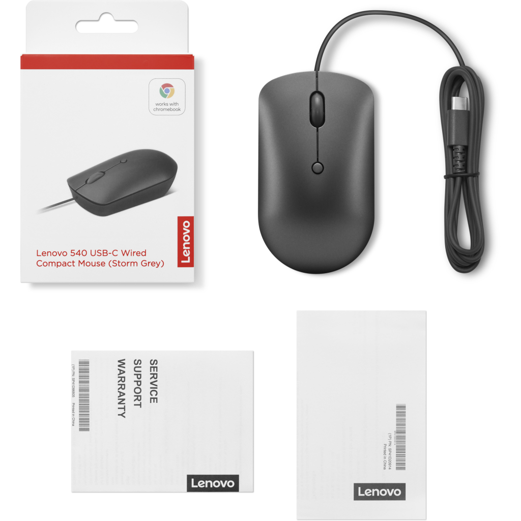 Мишка Lenovo 540 USB-C Wired Storm Grey (GY51D20876)