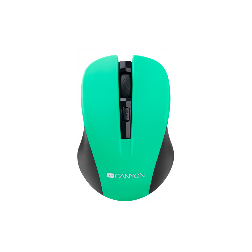 Мишка Canyon CNE-CMSW1GR Wireless Black-Green (CNE-CMSW1GR)