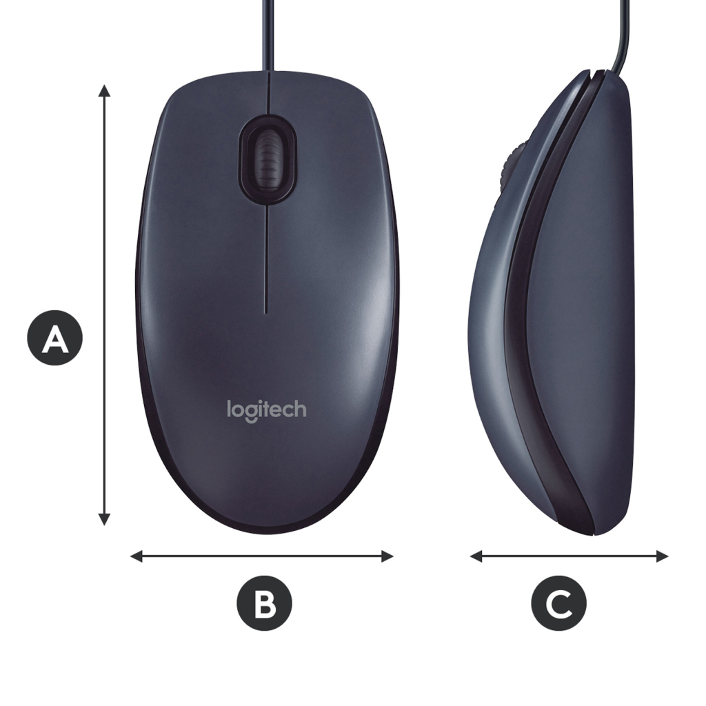 Мишка Logitech B100 (910-003357)