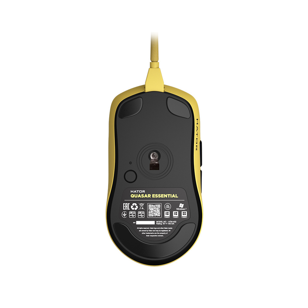 Мишка Hator Quasar Essential USB Yellow (HTM-402)