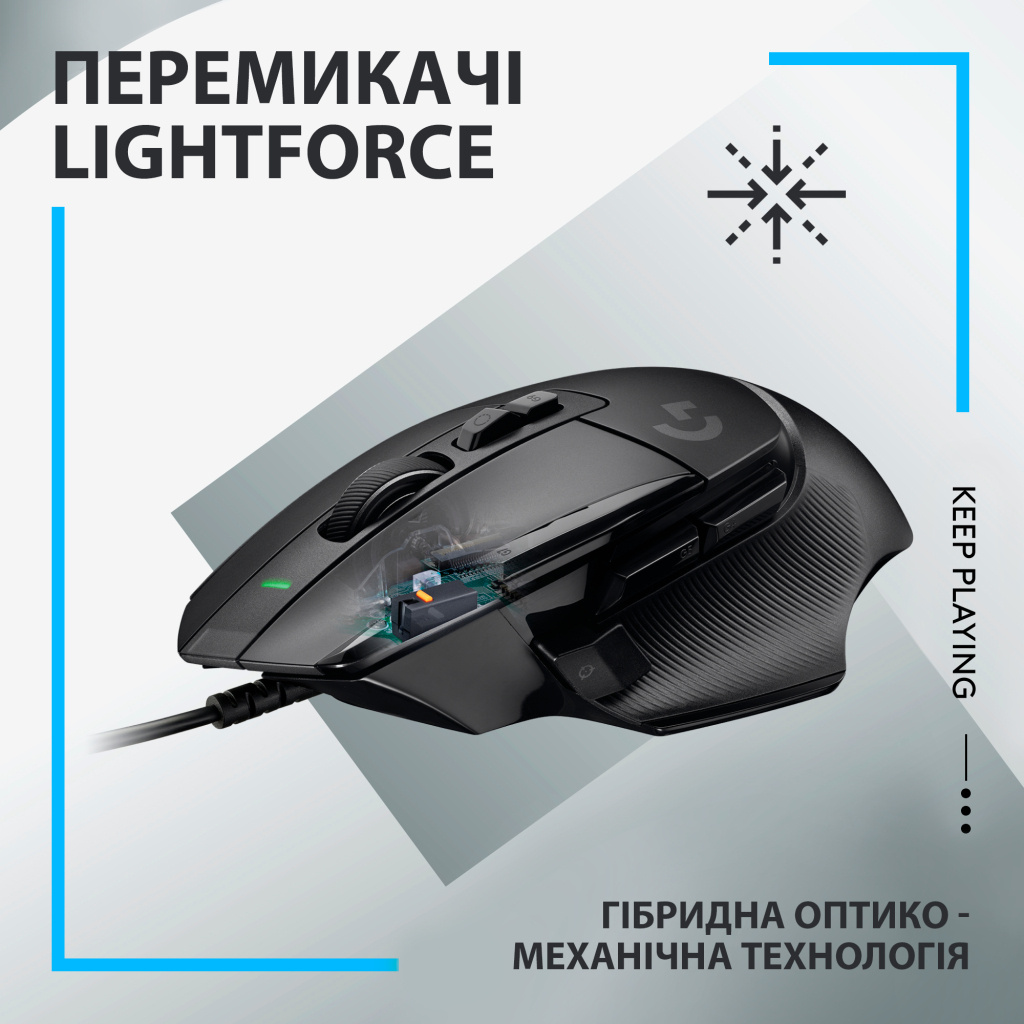 Мишка Logitech G502 X USB Black (910-006138)