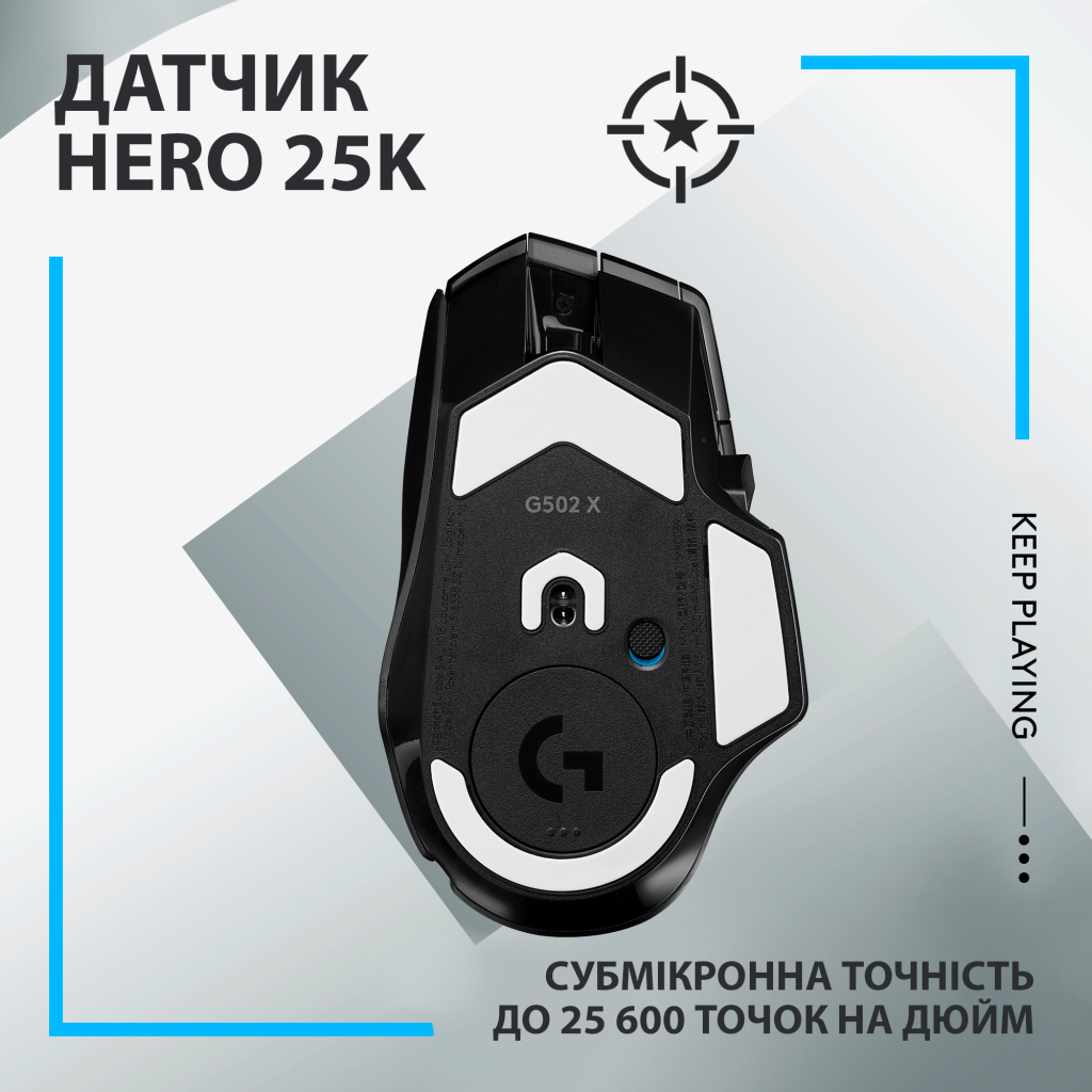 Мишка Logitech G502 X Lightspeed Wireless Black (910-006180)