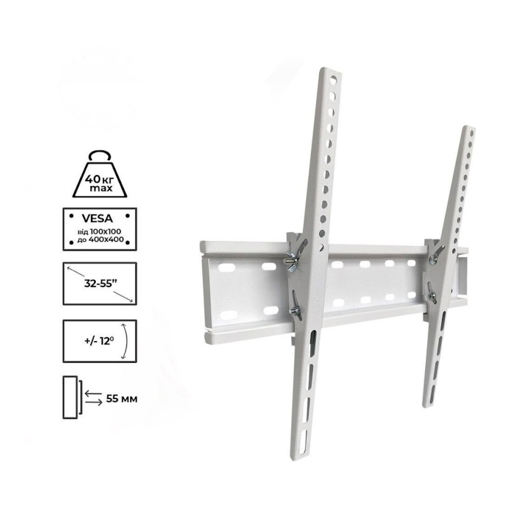 Кронштейн Charmount TV04T White