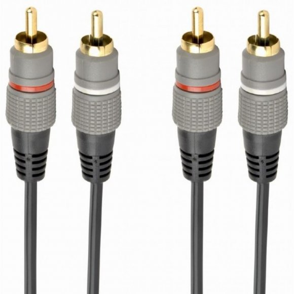 Кабель мультимедійний 2RCA to 2RCA 2.5m Cablexpert (CCAP-202-2.5M)