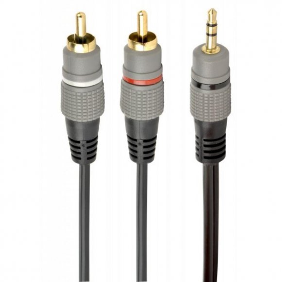 Кабель мультимедійний 3.5 Jack to 2RCA 5.0m Cablexpert (CCA-352-5M)