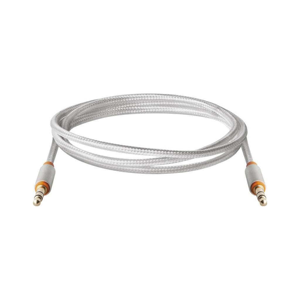 Кабель мультимедійний AUX Audio 3.5mm M/M 1.2m JACK01-03 white Defender (87513)