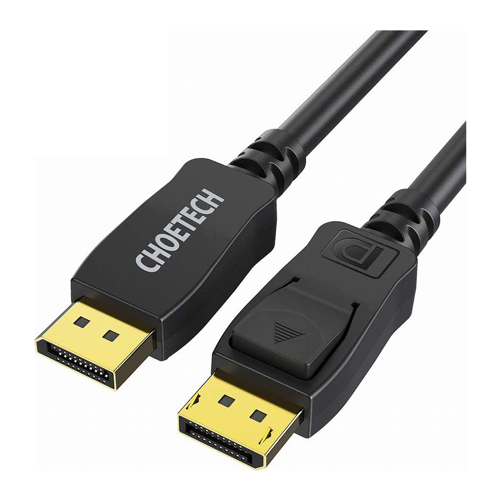 Кабель мультимедійний DisplayPort to DisplayPort 2.0m V1.4, 8K 60Hz PVC Choetech (XDD01)