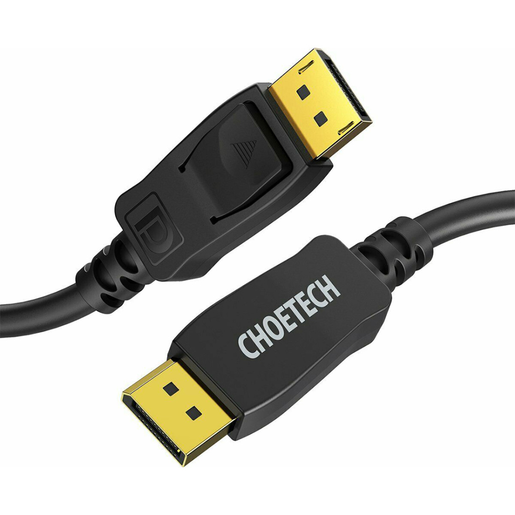 Кабель мультимедійний DisplayPort to DisplayPort 2.0m V1.4, 8K 60Hz PVC Choetech (XDD01)